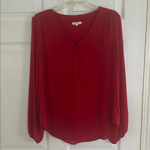 Maurices Tops - Women's Red V-Neck Blouse